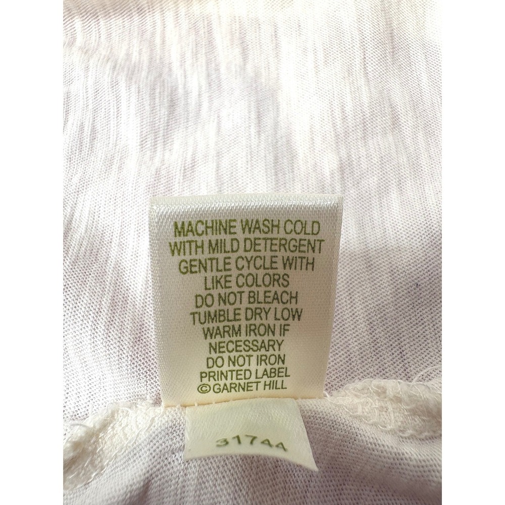 EILEEN FISHER Womens Cream Organic Pima Cotton Robe L Slub Knit Quiet Luxury Spa - Picture 6 of 12